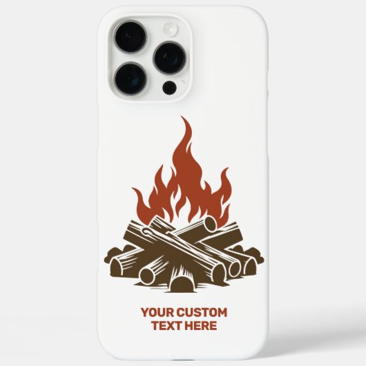 Custom Text Camping Case-Mate iPhone Case (Achterkant)
