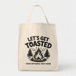 Custom Text Camping Tote Bag