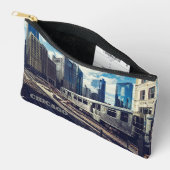 Custom Text Chicago USA Etui (Open)