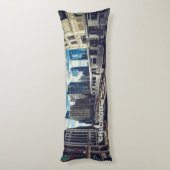 Custom Text Chicago USA Lichaamskussen (Achterkant (Verticaal))