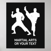 Custom Text & Color Martial Arts Poster (Voorkant)