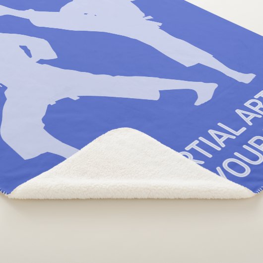Custom Text & Color Martial Arts Sherpa Deken (3/4)