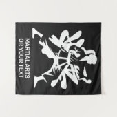 Custom Text & Color Martial Arts Wandkleed (Voorkant (horizontaal))