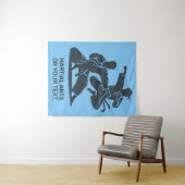 Custom Text & Color Martial Arts Wandkleed (In Situ (horizontaal))
