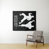 Custom Text & Color Martial Arts Wandkleed (In Situ (horizontaal))