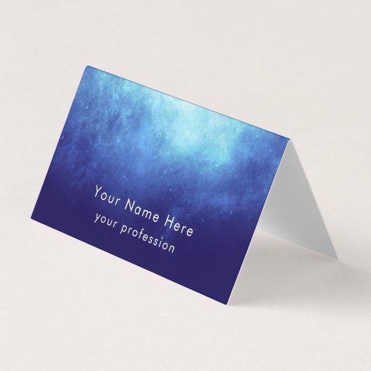 Custom Text Cool Modern Nebula Personalized  Visitekaartje (Voorkant)