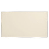 Custom Text CreamPillowcases – Personalized Match Kussensloop (Voorkant-Links)