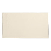 Custom Text CreamPillowcases – Personalized Match Kussensloop (Achterkant-Links)