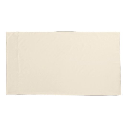 Custom Text CreamPillowcases – Personalized Match Kussensloop (Achterkant-Links)