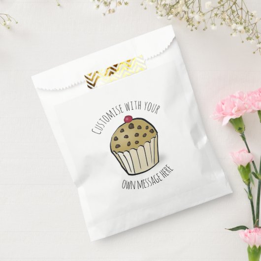 Custom Text Cute Mini Muffin  Bedankzakje (Gezegeld)