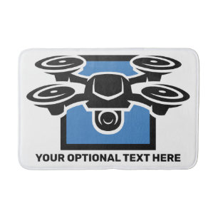 Custom Text Drone Badmat