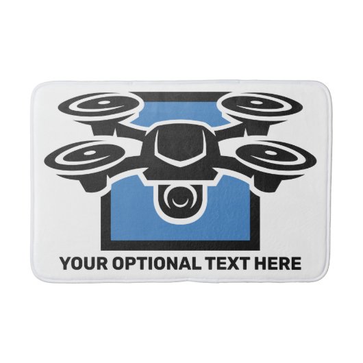 Custom Text Drone Badmat (Voorkant)