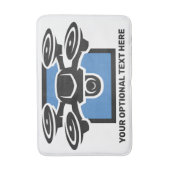 Custom Text Drone Badmat (Voorkant Verticaal)