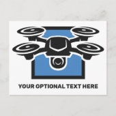 Custom Text Drone Briefkaart (Voorkant)
