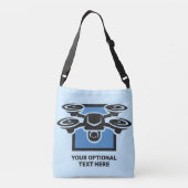 Custom Text Drone Crossbody Tas (Achterkant)