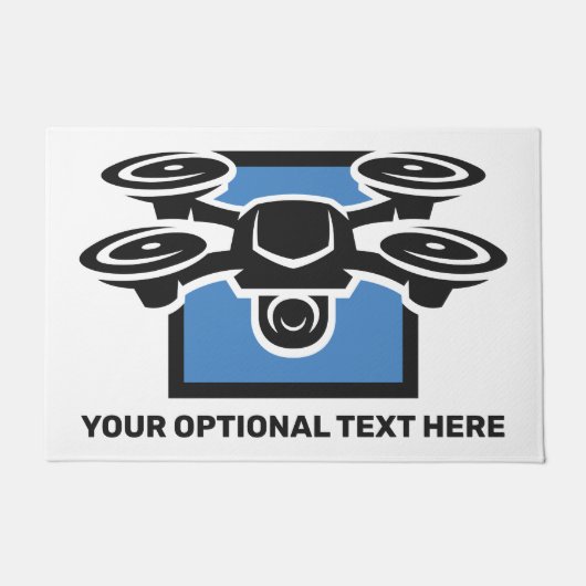 Custom Text Drone Deurmat (Voorkant)