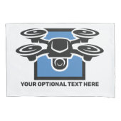 Custom Text Drone Kussensloop (Voorkant)