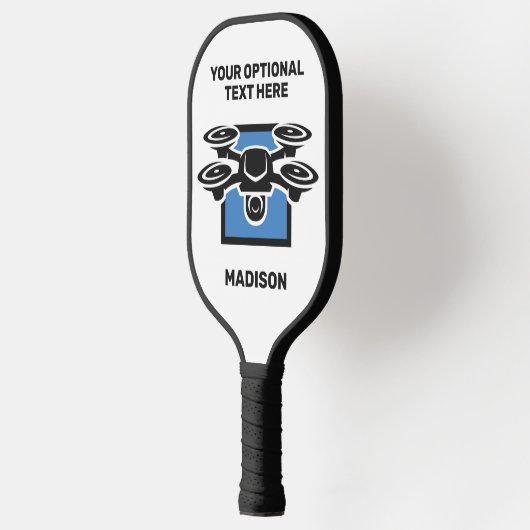 Custom Text Drone Pickleball Paddle (Links)