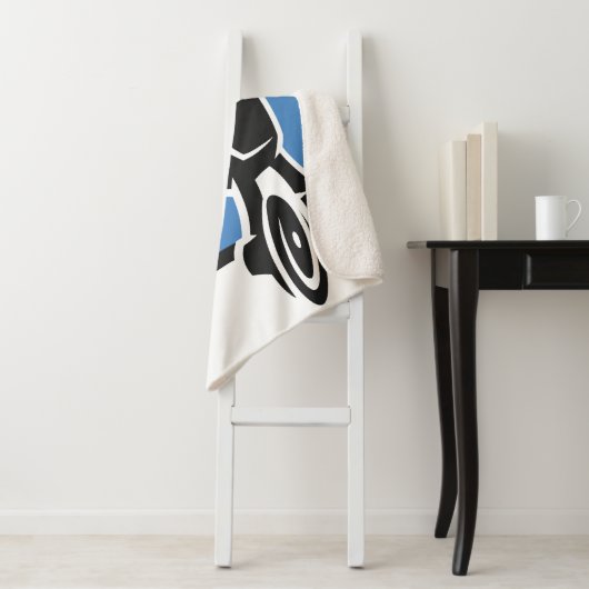 Custom Text Drone Sherpa Deken (In situ)