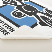 Custom Text Drone Sherpa Deken (3/4)