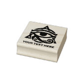 Custom Text Eye of Horus Rubberstempel (Stempel)