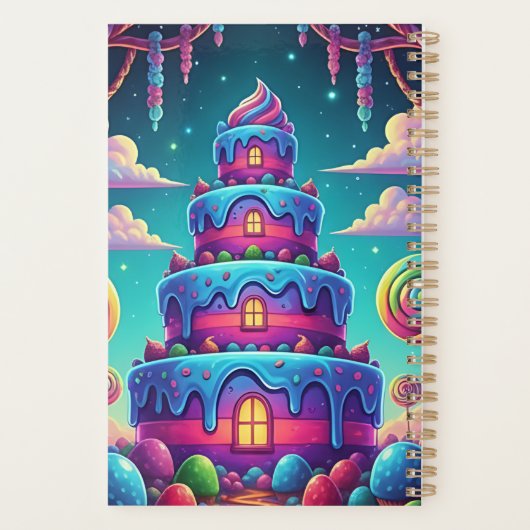 Custom Text Fantasy Sweet Treat Tower Planner (Achterkant)