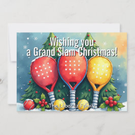 🎾🎄Custom text,   Feestdagenkaart
