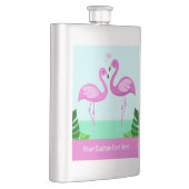 Custom Text Flamingo Love Flacon (Rechts)