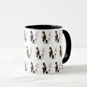 Custom Text French Bulldog Coffee Mug Mok (Voorkant rechts)