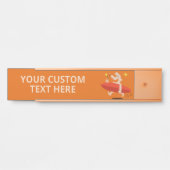 Custom Text Funny Surfer Deurbordje (Voorkant)