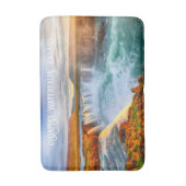Custom Text Godafoss Waterfall, IJsland Badmat (Voorkant Verticaal)