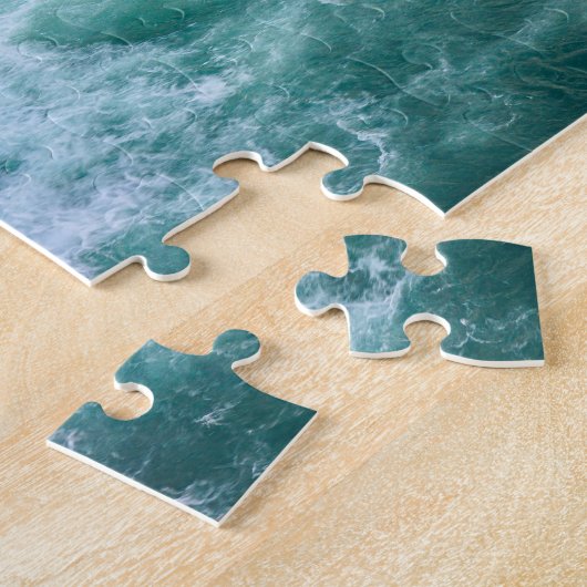 Custom Text Godafoss Waterfall, IJsland Legpuzzel (Zijkant)