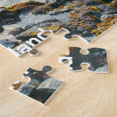 Custom Text Godafoss Waterfall, IJsland Legpuzzel (Zijkant)