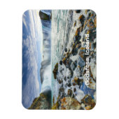 Custom Text Godafoss Waterfall, IJsland Magneet (Verticaal)