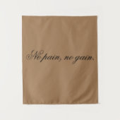 Custom text | gym motivation | And Light Brown, Wandkleed (Voorkant)