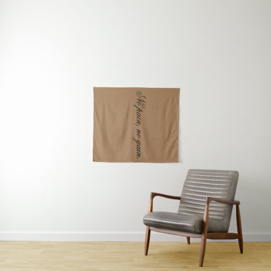 Custom text | gym motivation | And Light Brown, Wandkleed (In Situ (horizontaal))