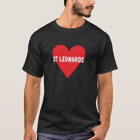 Custom text Heart – Personalised “I Love  T-shirt (Voorkant)