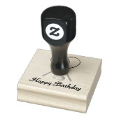 Custom Text like Birthday Tennis Sports Rubberstempel (Stempel)