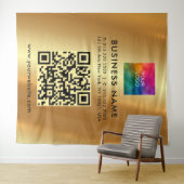 Custom Text Logo Faux Gold Sjabloon Extra Large XL Wandkleed (In Situ (horizontaal))