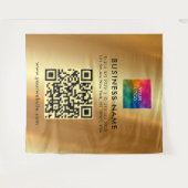 Custom Text Logo Faux Gold Sjabloon Extra Large XL Wandkleed (Voorkant (horizontaal))