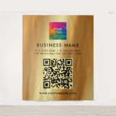 Custom Text Logo Faux Gold Sjabloon Extra Large XL Wandkleed (Voorkant)