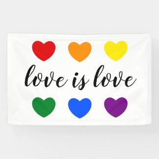 Custom Text Love is Love LGBT Rainbow Color Hests Spandoek