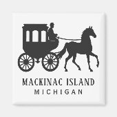 Custom Text Mackinac Island Magneet (Voorkant)