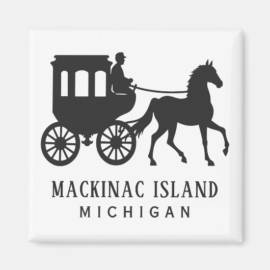 Custom Text Mackinac Island Magneet (Voorkant)