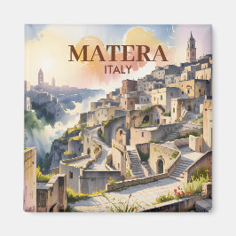 Custom Text Matera Italy Travel Sassi di Matera Magneet