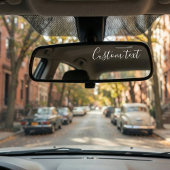 Custom Text Mirror Decal – Personalized Car Mirror Sticker