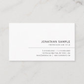 Custom Text Modern Elegant Minimalist Professional Visitekaartje (Voorkant)