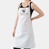 Custom Text Monogram Website Personalized White Schort (Insitu)