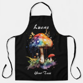 Custom Text Mushroom Lover Schort (Voorkant)