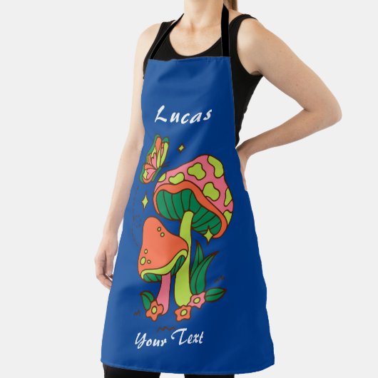 Custom Text Mushroom Lover Schort (Insitu)